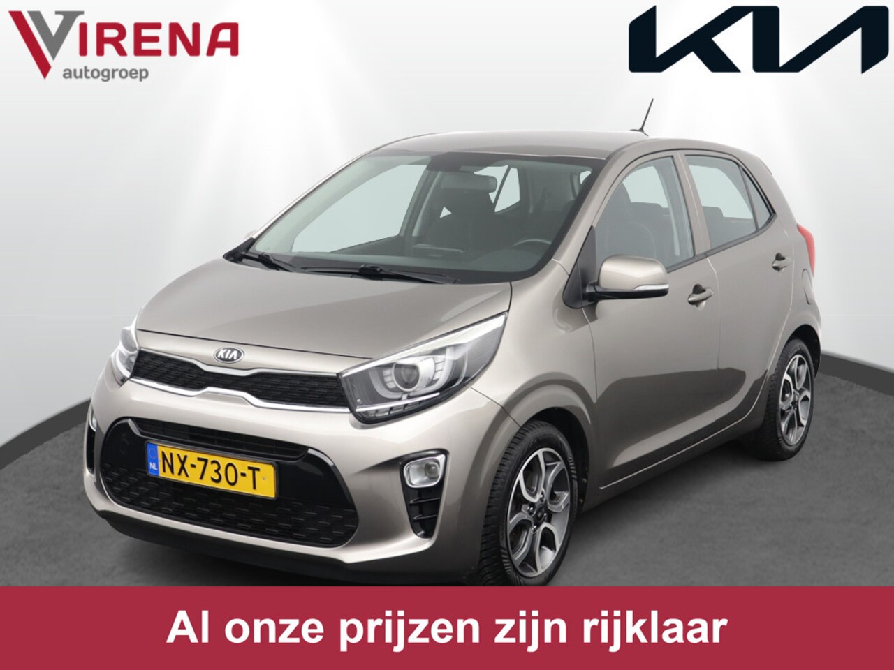 Kia Picanto - 1.0 CVVT First Edition - Navigatie - Climate Control - Lichtmetalen velgen - 12 maanden BO - AutoWereld.nl