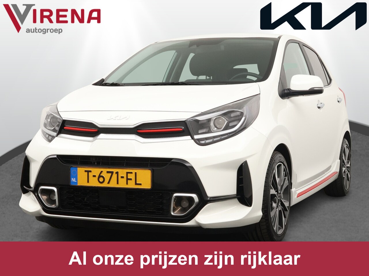 Kia Picanto - 1.0 T-GDi GT-Line 5p - Navigatie - Apple CarPlay/Android Auto - Cruise Control - Climate C - AutoWereld.nl