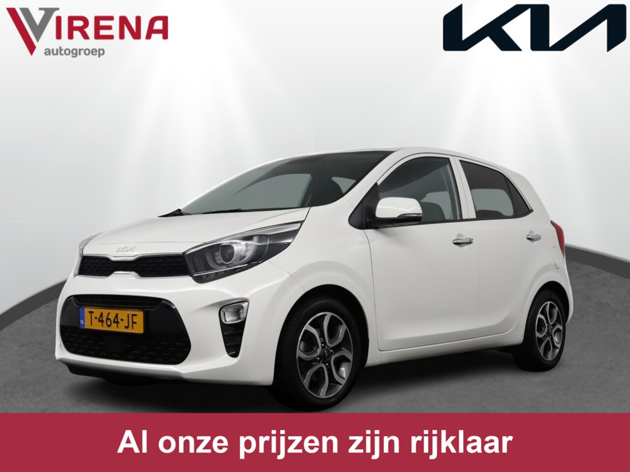 Kia Picanto - 1.0 DPi DynamicPlusLine - Cruise Control - Climate Control - Keyless Entry - Navigatie - A - AutoWereld.nl