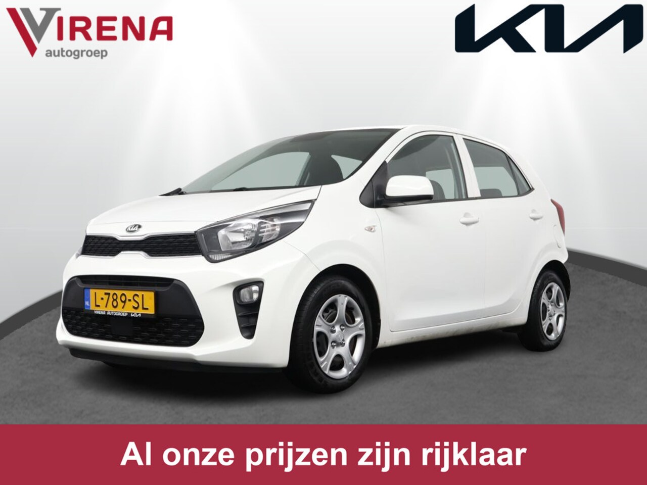 Kia Picanto - 1.0 DPi ComfortLine - Airco - Cruise Control - Bluetooth - DAB Radio - Fabrieksgarantie to - AutoWereld.nl