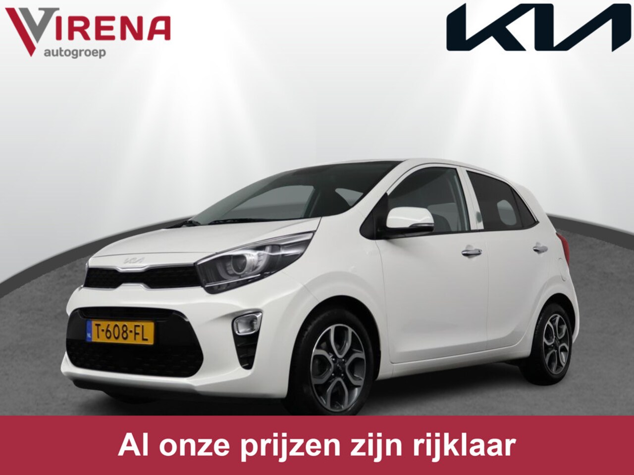 Kia Picanto - 1.0 DPi DynamicPlusLine - Navigatie - Climate Control - Apple Carplay-/Android Auto - Acht - AutoWereld.nl