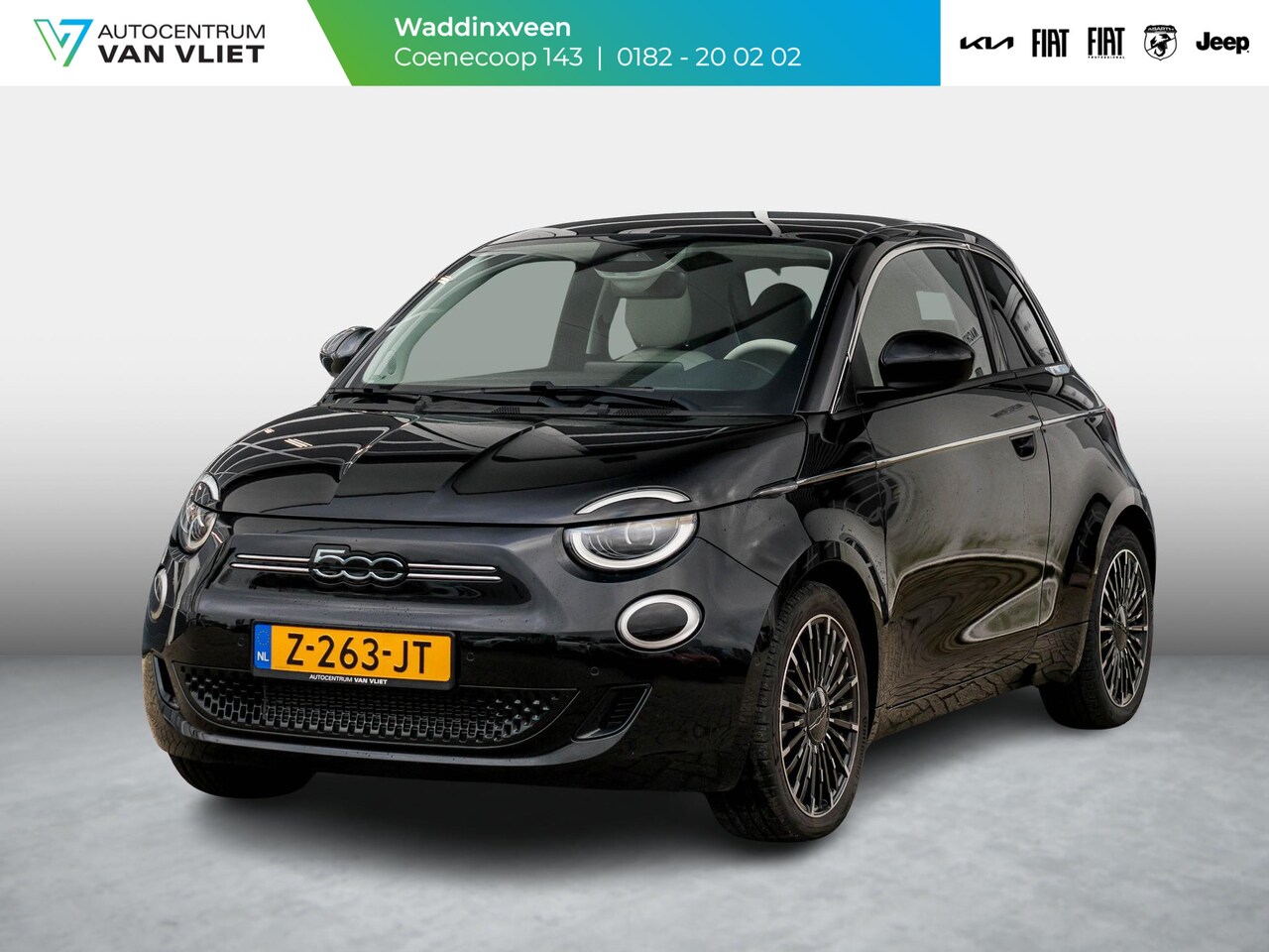 Fiat 500e - La Prima 42 kWh | Clima | Cruise | Leder | 17" | Priv Glass | Winter Pack | JBL Sound | BS - AutoWereld.nl