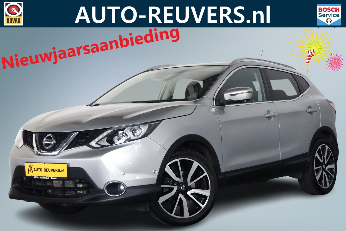 Nissan Qashqai - 1.2 Tekna / Automaat / Panorama / LED / Navi / 360 Camera / Keyless / Trekhaak - AutoWereld.nl