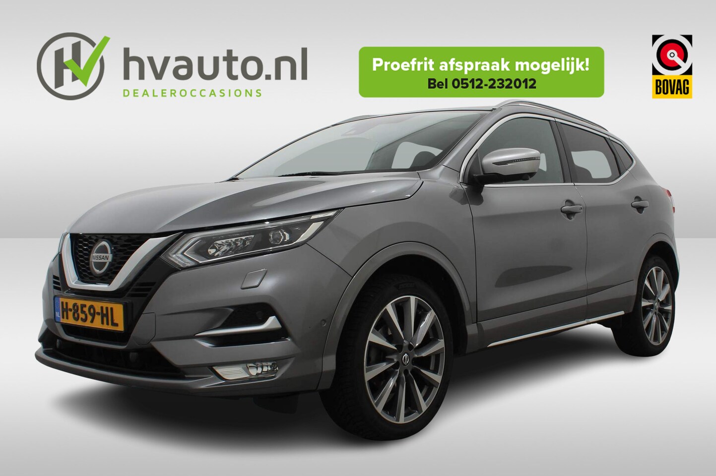 Nissan Qashqai - 1.3 DIG-T 160PK TEKNA+ DYNAMIC | Trekhaak | Leder | Panoramadak - AutoWereld.nl