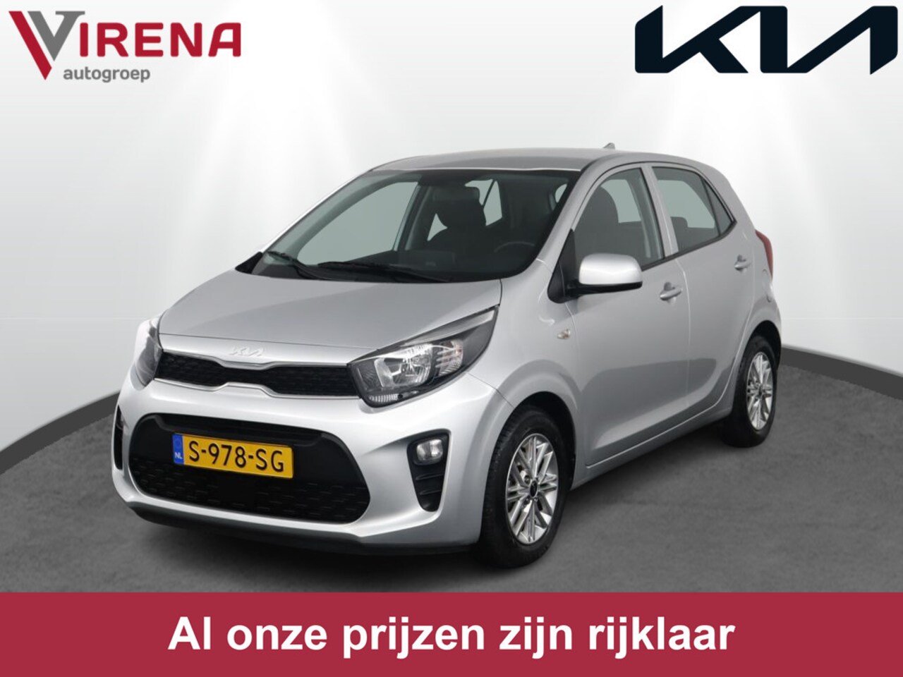 Kia Picanto - 1.0 DPi DynamicLine Cruise Control - Airco - Apple/Android Carplay - Bluetooth - Fabrieksg - AutoWereld.nl