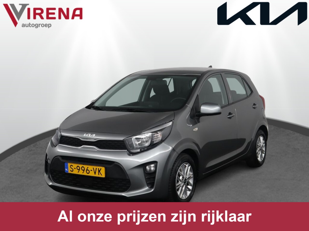 Kia Picanto - 1.0 DPi DynamicLine Cruise Control - Airco - Apple/Android Carplay - Bluetooth - Fabrieksg - AutoWereld.nl