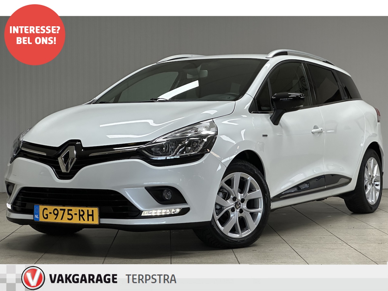 Renault Clio Estate - 0.9 TCe Limited/ Keyless/ Apple + Android/ DAB+/ 16'' LMV/ Navi/ Clima/ Cruise/ Elek. pakk - AutoWereld.nl