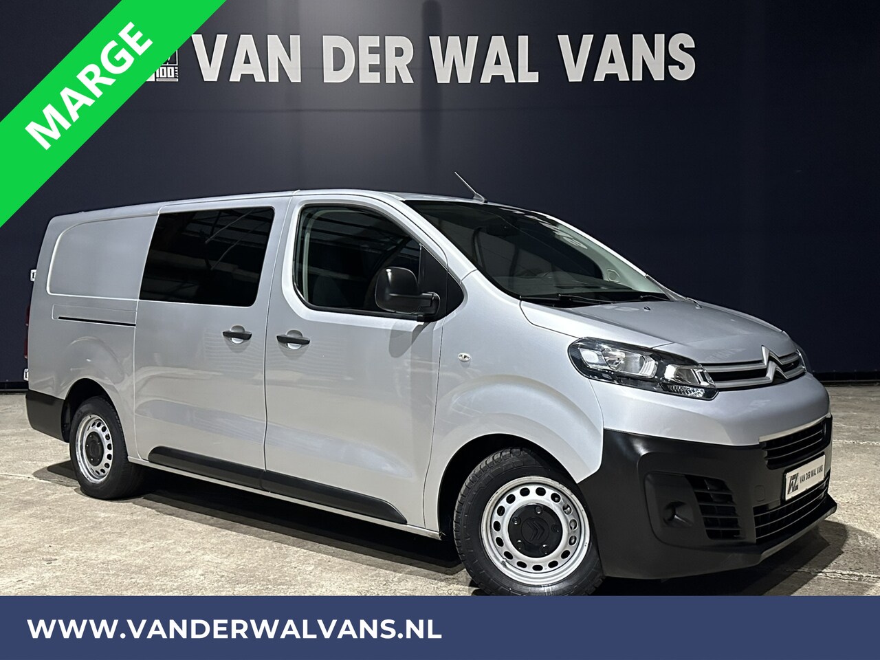 Citroën Jumpy - 2.0 BlueHDI **MARGE, GEEN BTW, GEEN BPM!** 123pk L3H1 XL Dubbel cabine Euro6 Airco | Navig - AutoWereld.nl