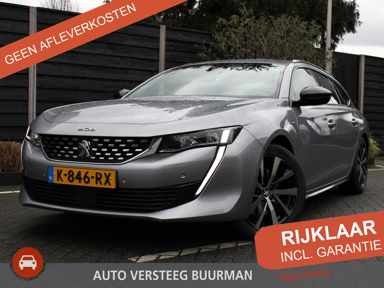 Peugeot 508 SW - 1.6 HYbrid 225PK Blue Lease GT Line Avantage Automaat Navigatie, Keyless Entry & Start, Ac - AutoWereld.nl