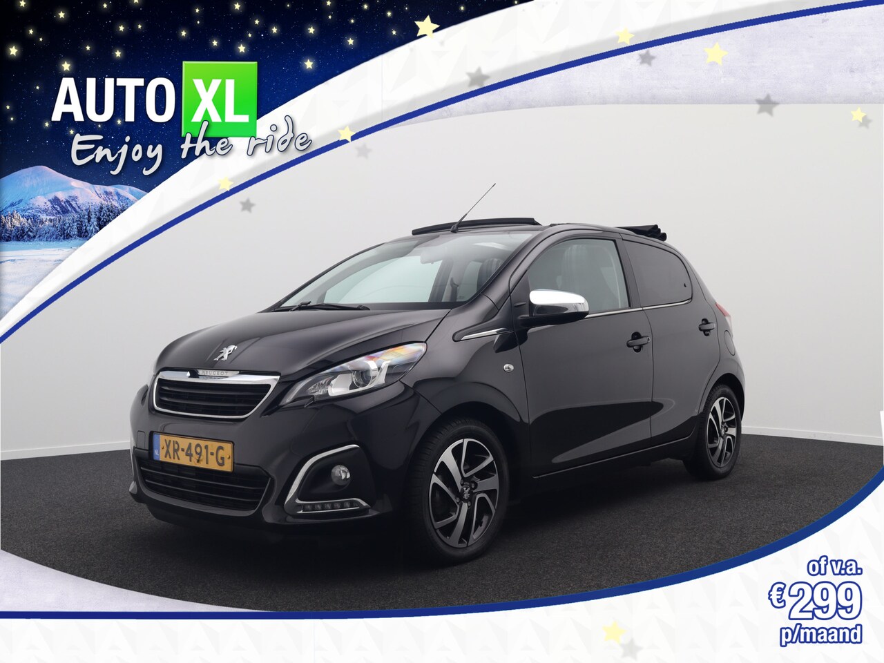 Peugeot 108 - 1.0 e-VTi Allure Cabrio Carplay Airco LED LMV 15'  0,5k - AutoWereld.nl