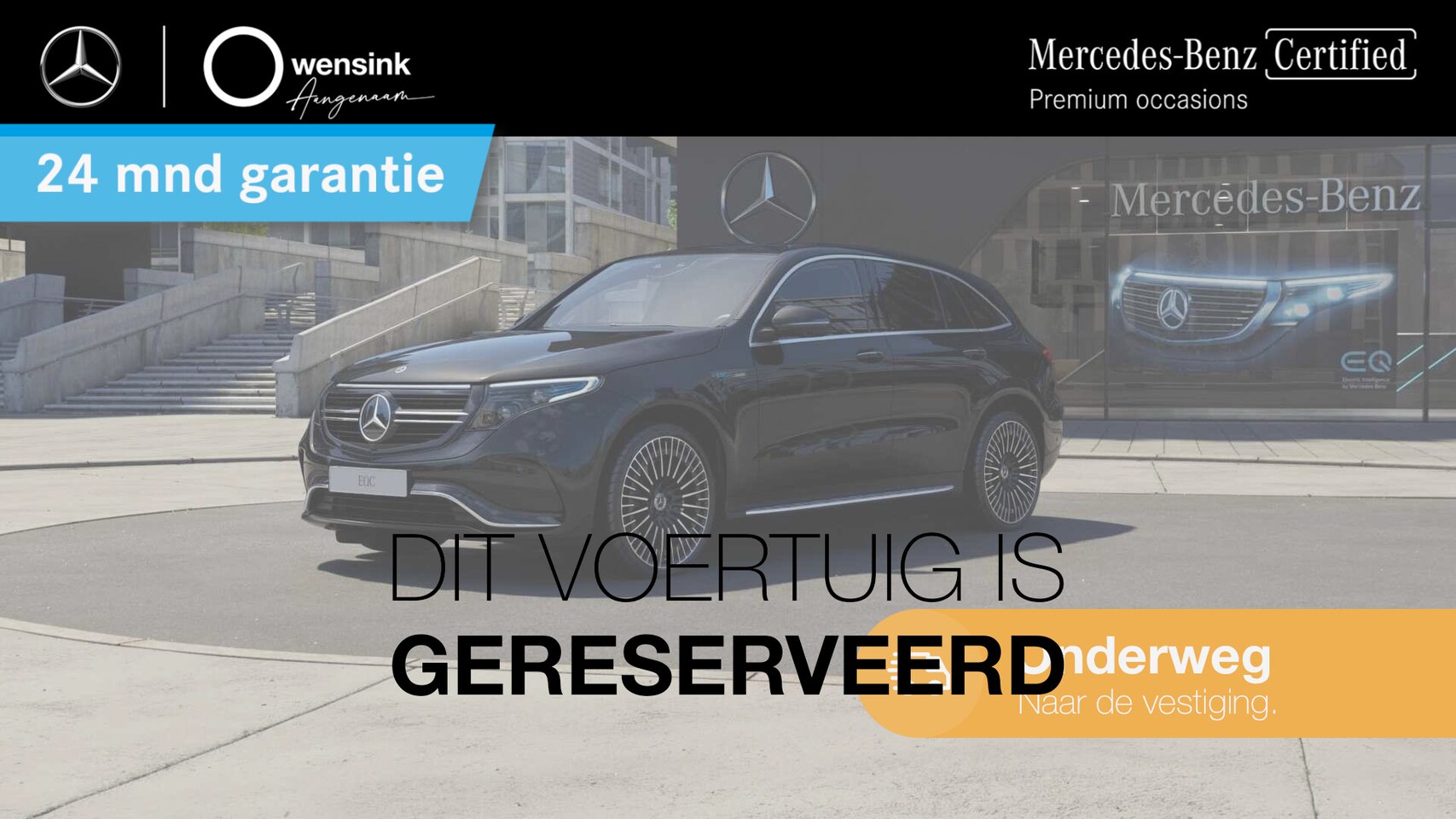 Mercedes-Benz EQC - 400 4MATIC AMG Line 80 kWh | Schuif/kanteldak | Headup | 360 graden camera | Rijassistenti - AutoWereld.nl