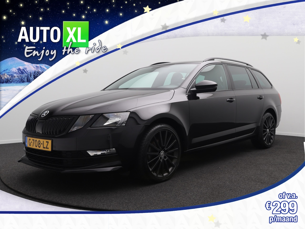 Skoda Octavia Combi - 1.5 TSI 150 PK Aut. Black Edition Sportstoelen Leder LMV 18' Trekhaak - AutoWereld.nl