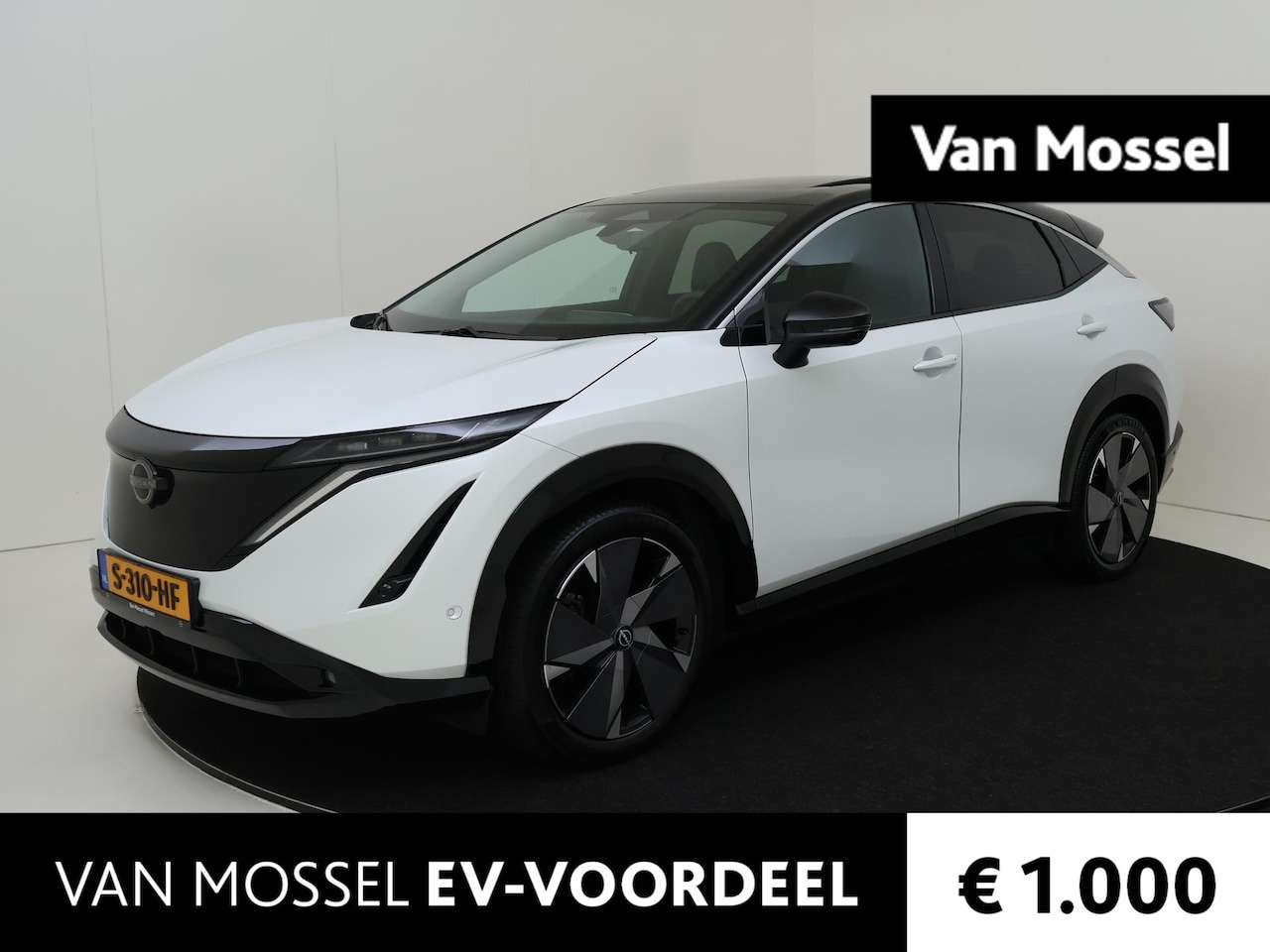 Nissan Ariya - Evolve 91 kWh | 20" LMV | Two-Tone | Leder/Alcantara | Stoelverwarming en -ventilatie | St - AutoWereld.nl