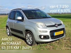 Fiat Panda - 0.9 TwinAir Lounge Turbo automaat slechts 63.325 km!  Luxe uitvoering en APK TOT 30-11-2025!