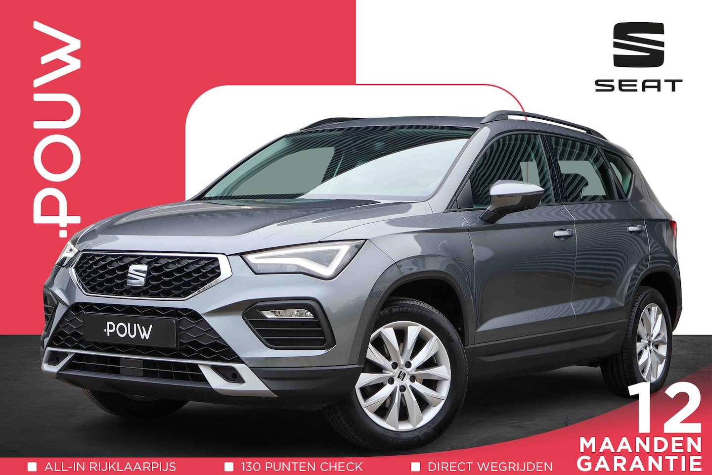 Seat Ateca - 1.0 TSI 110pk Style | Trekhaak | Navigatie | Apple CarPlay/ Android Auto | Parkeersenoren - AutoWereld.nl