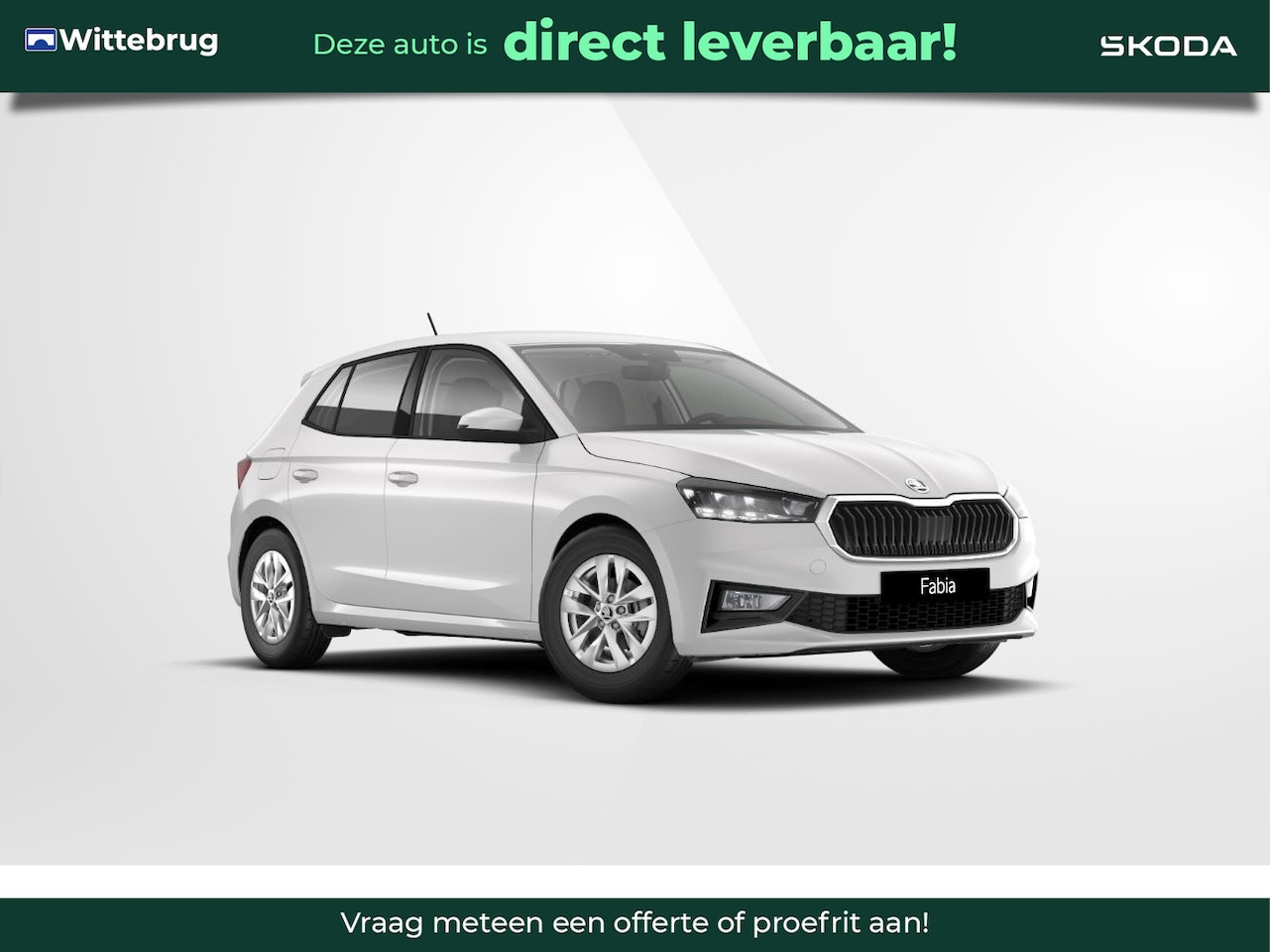 Skoda Fabia - 1.0 TSI Selection/ 15" lichtmetalen velgen Rotare Aero, zilver/ Sunset - AutoWereld.nl