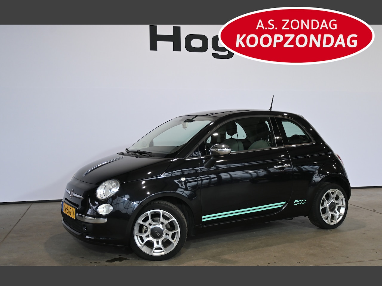 Fiat 500 - 0.9 TwinAir Lounge Airco Panoramadak 100% Onderhouden! Inruil Mogelijk! - AutoWereld.nl