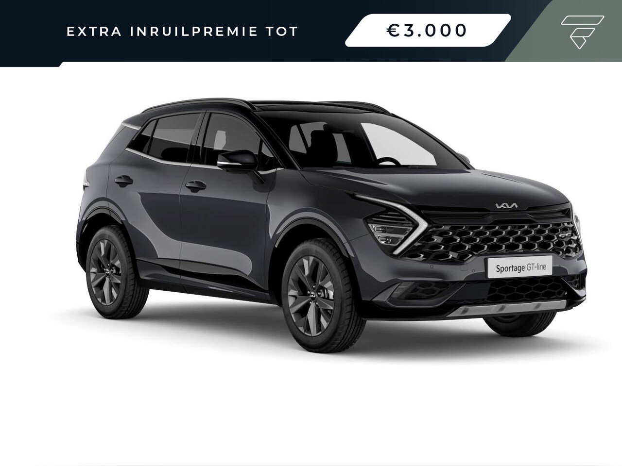 Kia Sportage - 1.6 T-GDi Hybrid GT-PlusLine Binnenkort leverbaar l Kunstlederen/alcantara bekleding - AutoWereld.nl