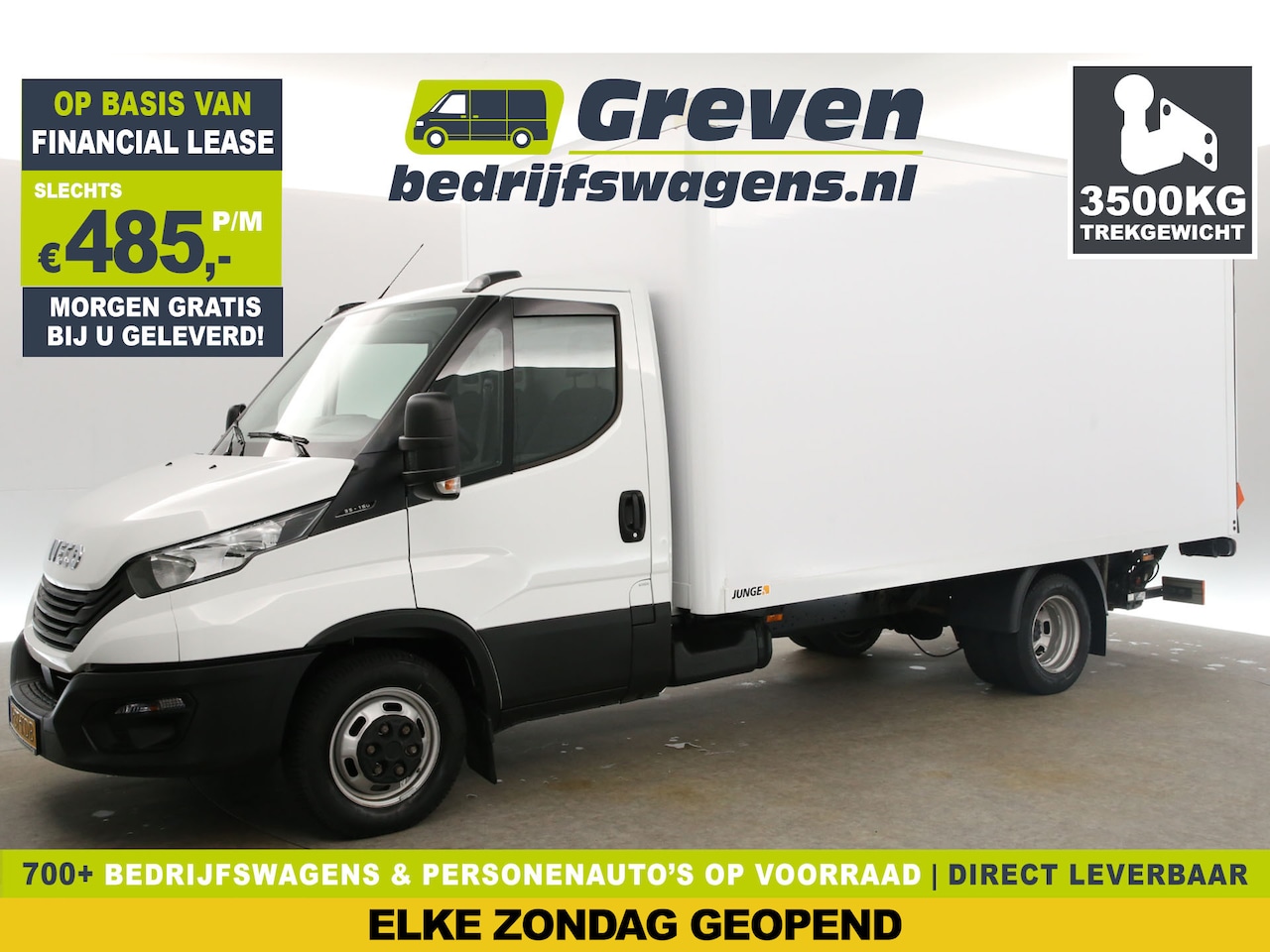 Iveco Daily - 35C16H 2.3 410 157PK Bakwagen | Laadbak 4.32m | DHollandia Laadklep 3500KG Trekgew. Airco - AutoWereld.nl