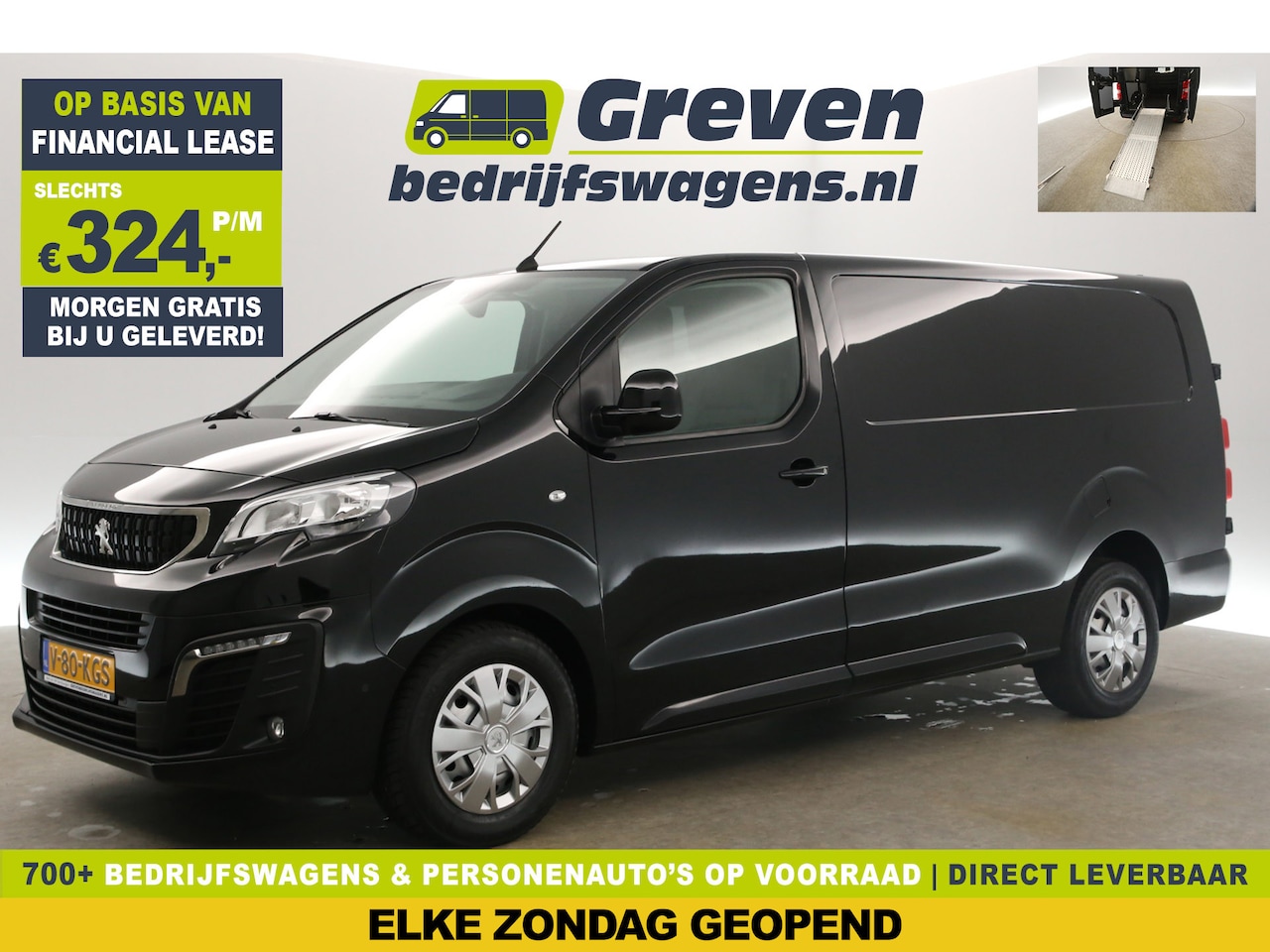 Peugeot Expert - 231L 2.0 BlueHDI L3H1 177PK Oprijplaat Automaat Airco Carplay 360Camera Cruise Stoelverwar - AutoWereld.nl