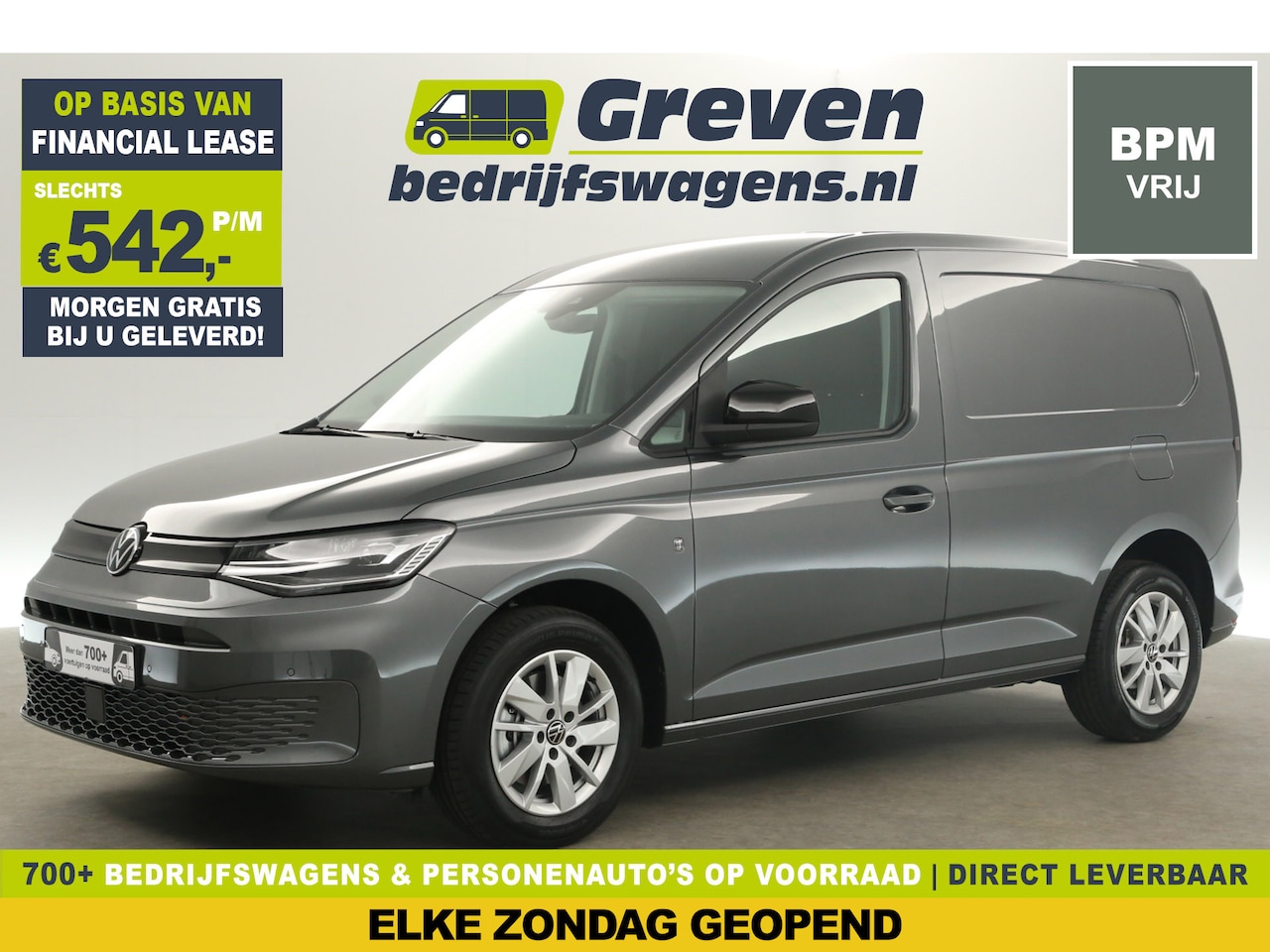 Volkswagen Caddy - 2.0 TDI Style L1H1 | NIEUW | BPM Vrij | Automaat Airco Camera Cruise Carplay LED Navi DSG - AutoWereld.nl