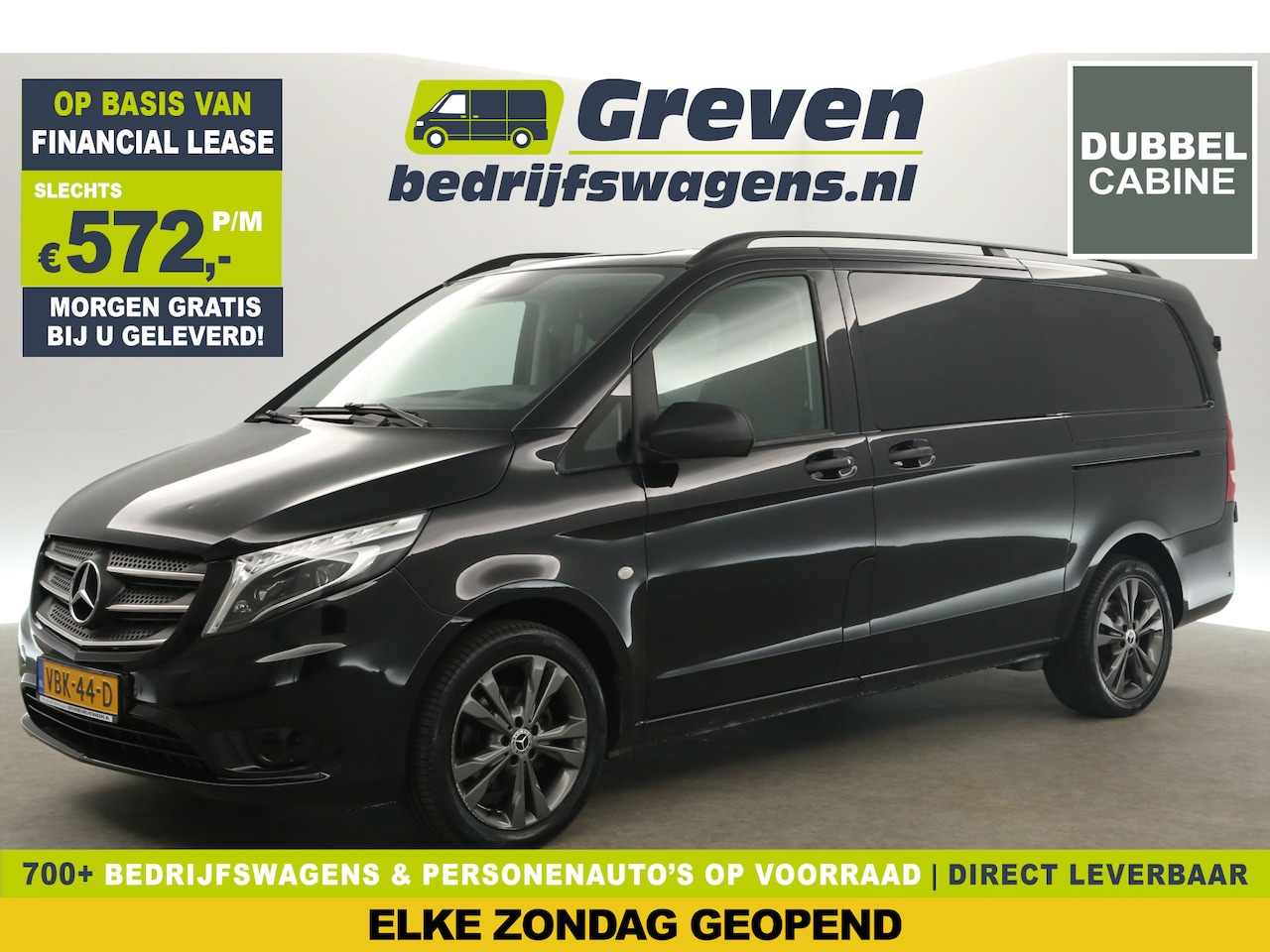 Mercedes-Benz Vito - 116 CDI Lang 164PK Dubbele Cabine | 5 Persoons | Automaat Airco Camera Cruise 2xSchuifdeur - AutoWereld.nl