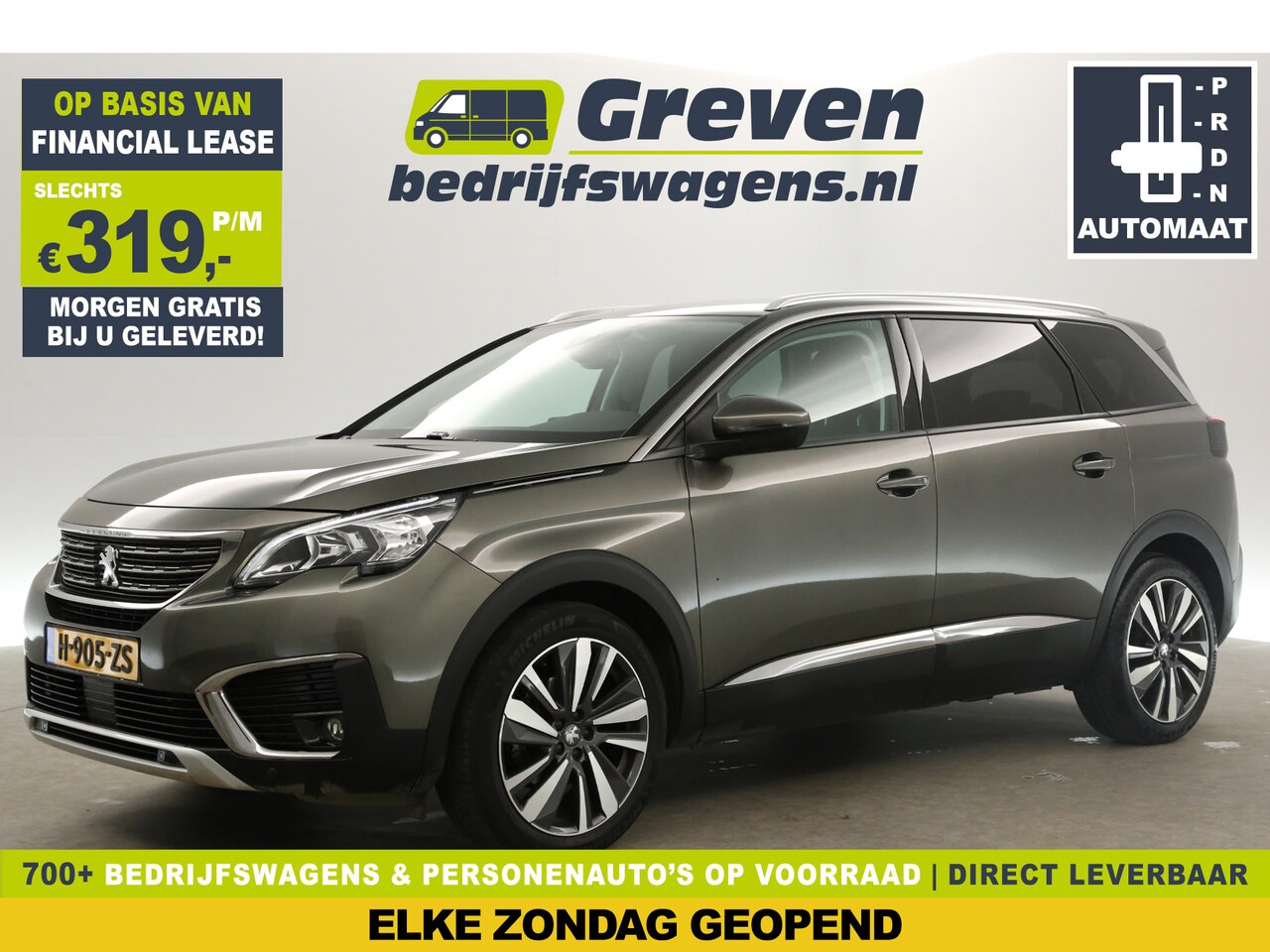 Peugeot 5008 - 1.2 PureTech Automaat 5 Persoons Sfeer 360Camera Carplay Clima Cruise PDC Navi Virtual LED - AutoWereld.nl