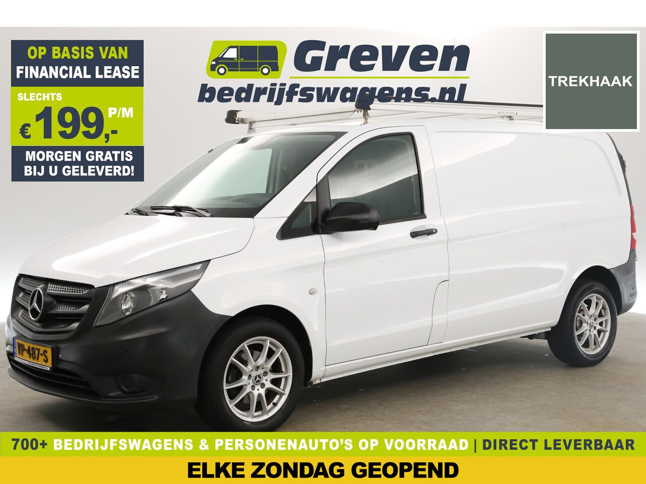 Mercedes-Benz Vito - CDI 140PK Airco Navigatie 17"LMV PDC Trekhaak Imperiaal Elektrpakket - AutoWereld.nl