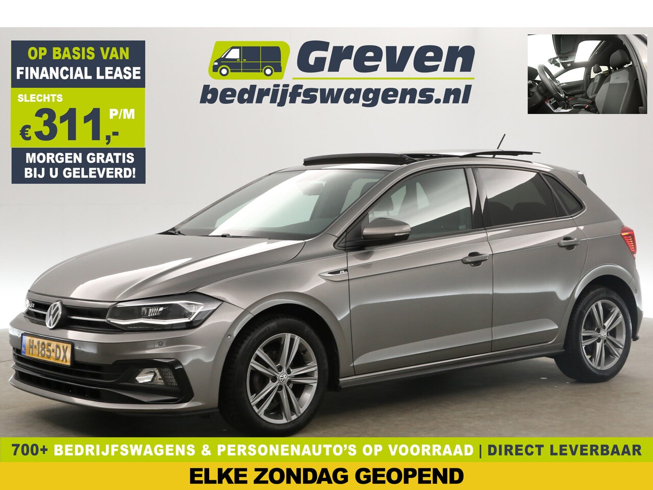 Volkswagen Polo - 1.0 TSI R-line ACC Pano Clima Carplay LED Virtual Navi PDC 16"LMV - AutoWereld.nl