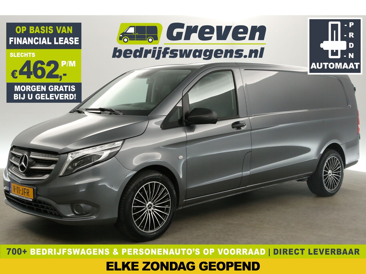 Mercedes-Benz Vito - 114 CDI Extra Lang Automaat Airco Cruise Camera Navi PDC 18"LMV 3 Persoons Elektrpakket Tr - AutoWereld.nl