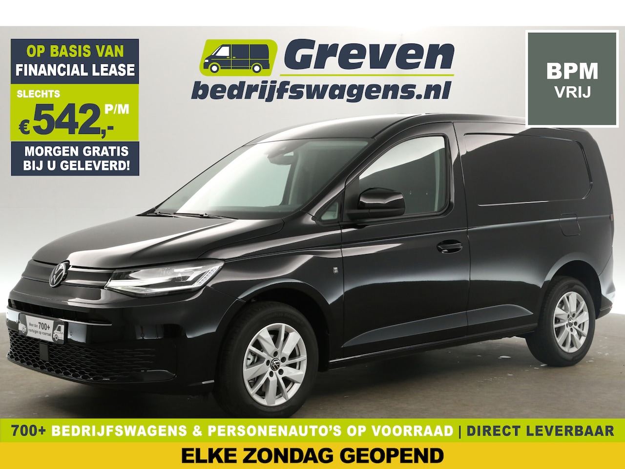 Volkswagen Caddy - 2.0 TDI Style 122PK L1H1 NIEUW | BPM Vrij | Automaat Clima Camera Carplay Cruise Virtual L - AutoWereld.nl