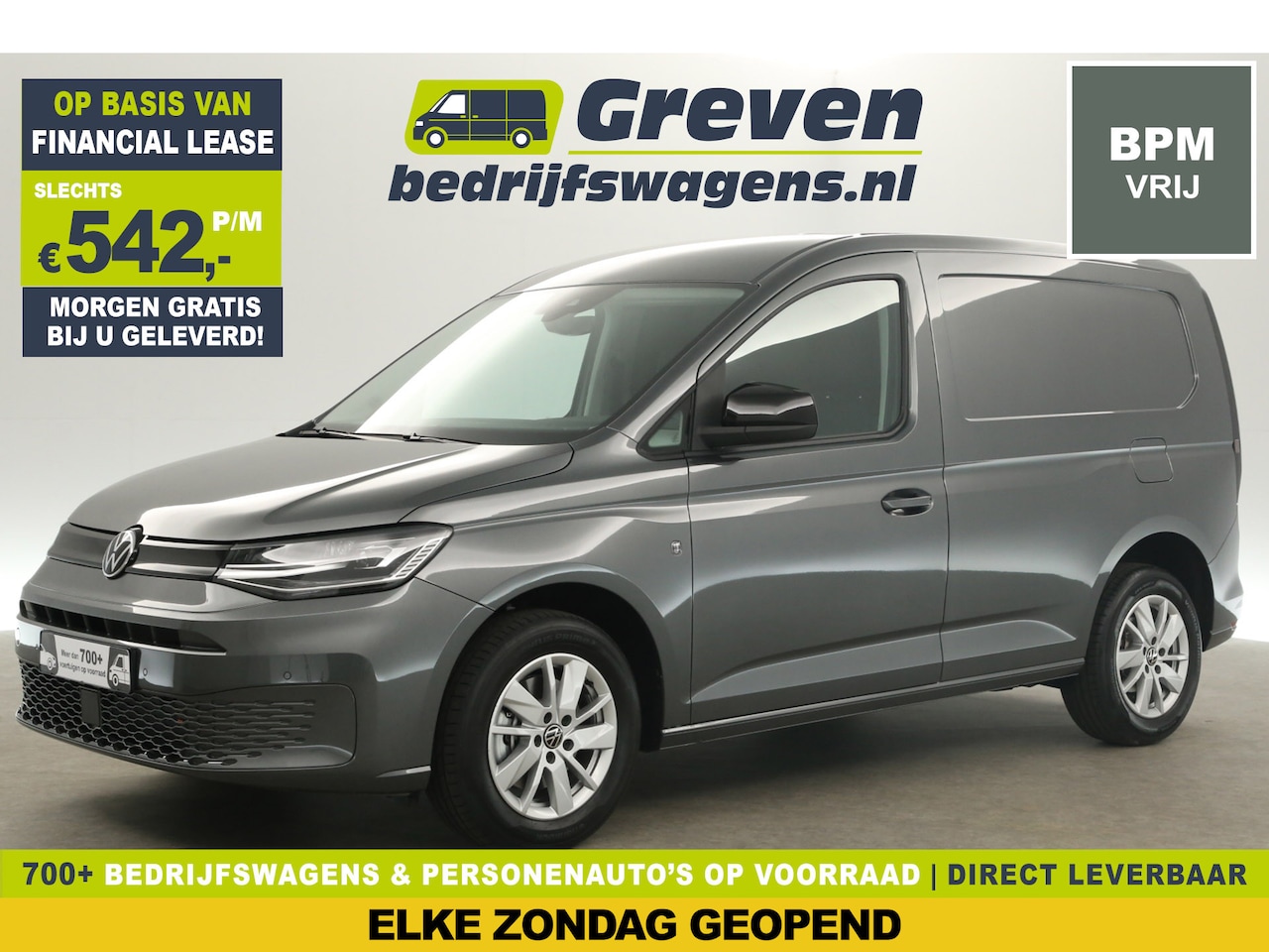 Volkswagen Caddy - 2.0 TDI Style L1H1 | NIEUW | BPM Vrij | Automaat Airco Camera Cruise Carplay LED Navi DSG - AutoWereld.nl