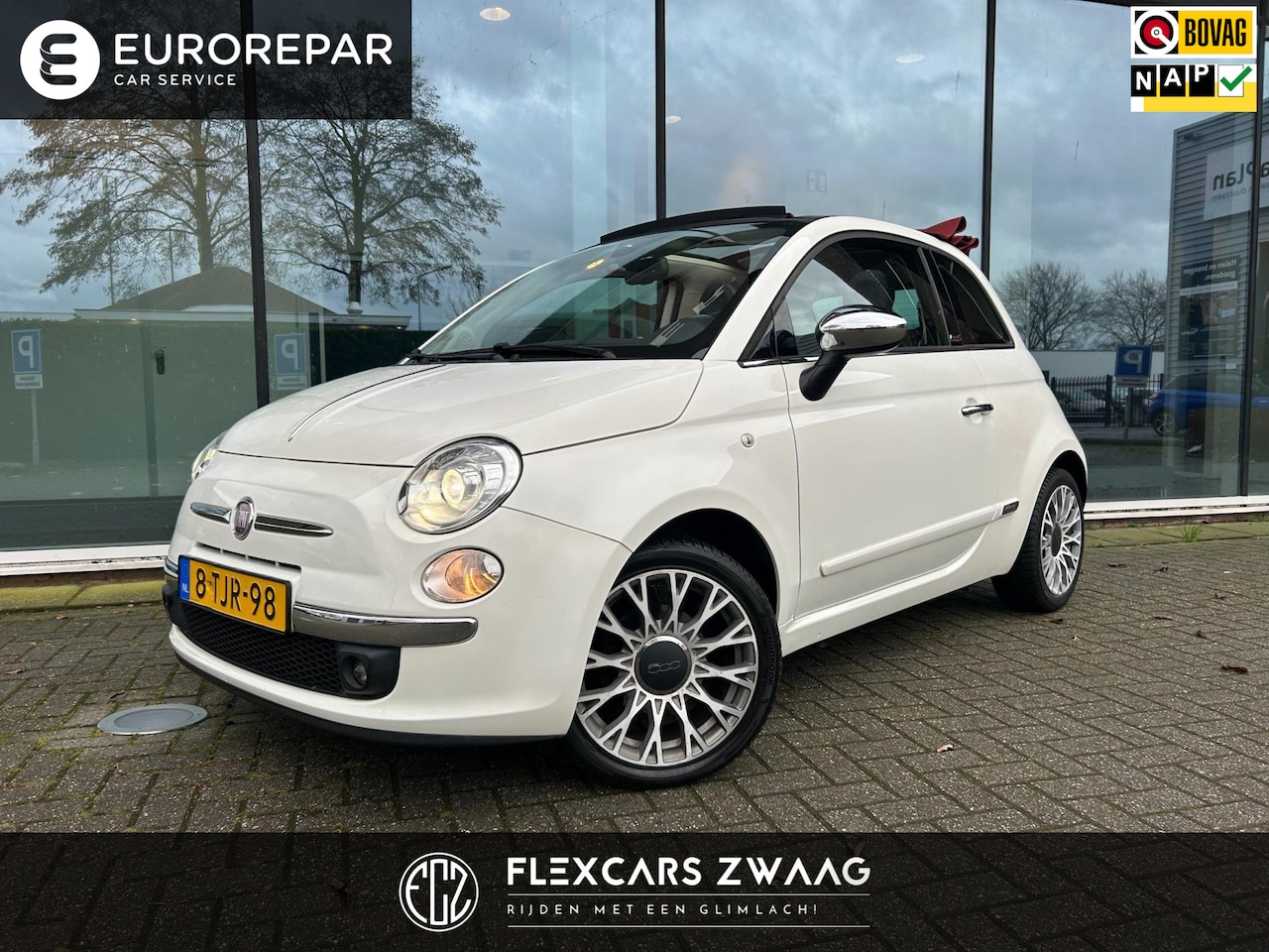 Fiat 500 C - 0.9 TwinAir Turbo Lounge - Automaat - Leder - Xenon - Climate - Org.NL - AutoWereld.nl