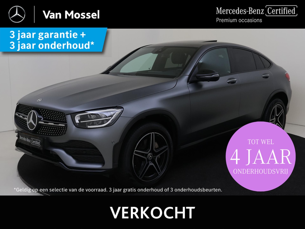 Mercedes-Benz GLC-klasse Coupé - 300e 4MATIC Business Solution AMG 15.000 KM!! Pano / Memory Seats / 360 Camera / Nightpakk - AutoWereld.nl