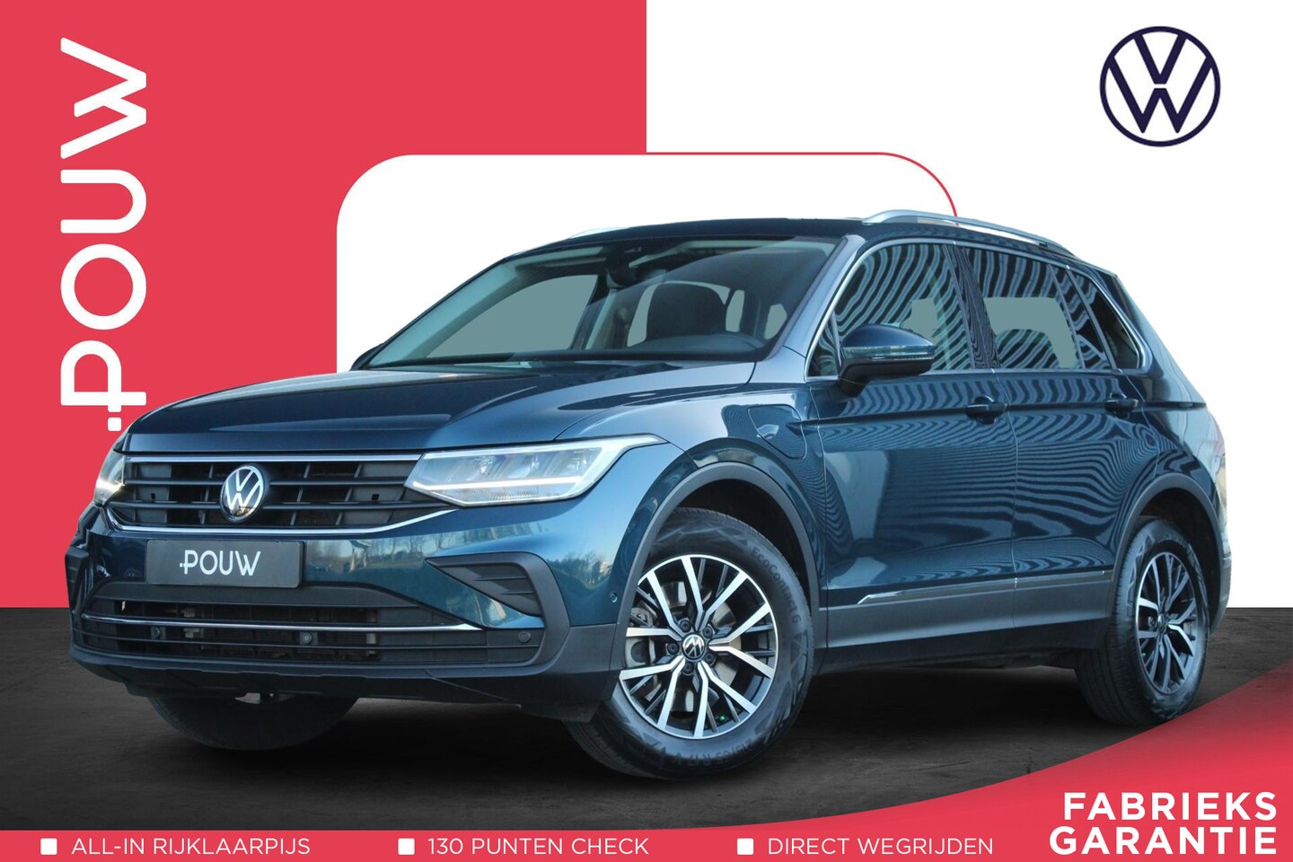 Volkswagen Tiguan - 1.4 TSI 245pk DSG eHybrid Life Active | Trekhaak Wegklapbaar | Dodehoek Detectie | Navigat - AutoWereld.nl