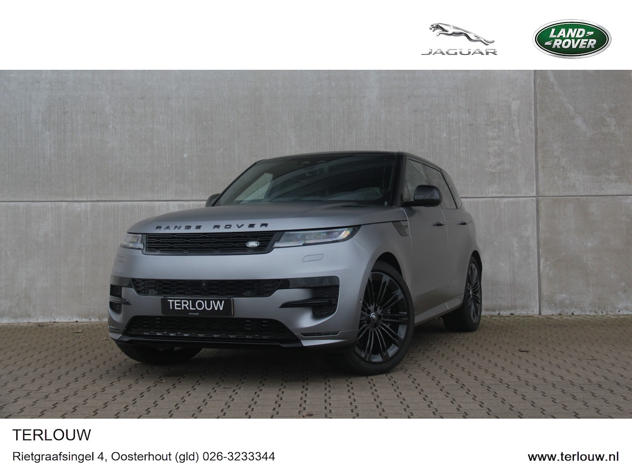 Land Rover Range Rover Sport - 3.0 P550e Autobiography PHEV Satin Eiger Grey I Uniek - AutoWereld.nl