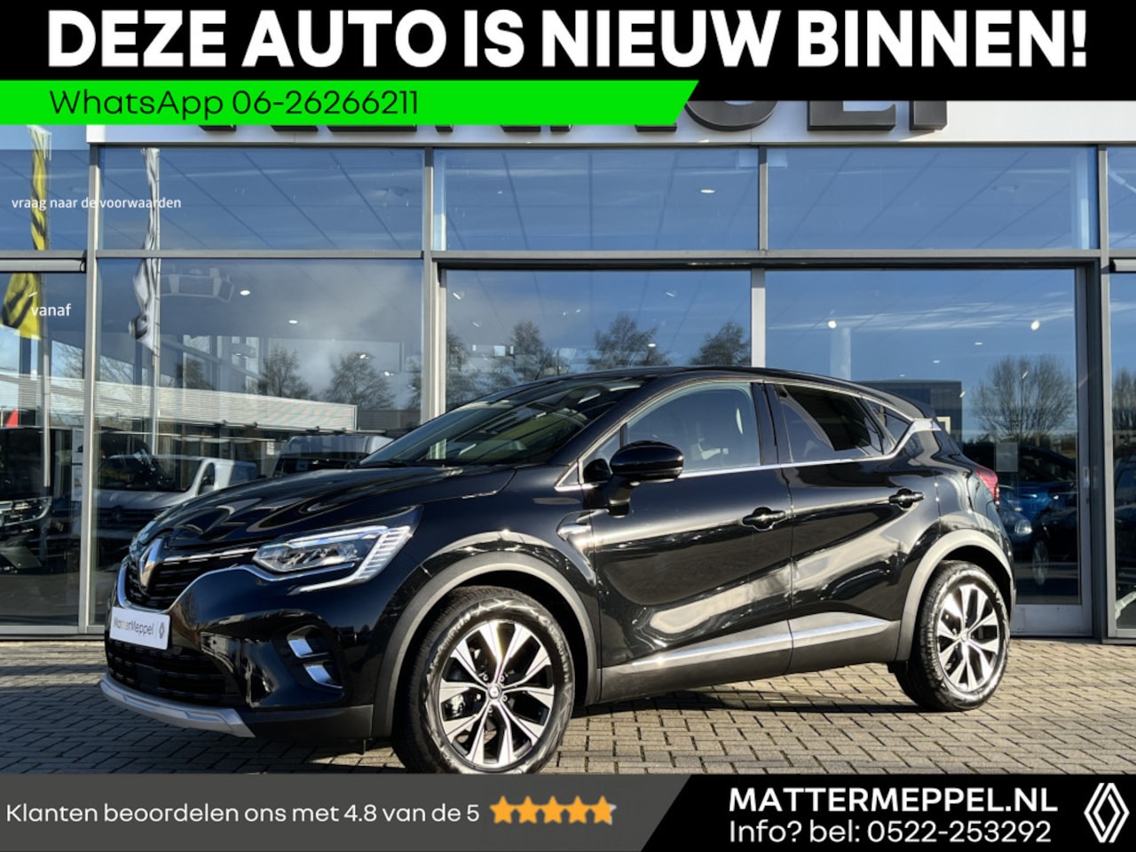 Renault Captur - 1.3 Mild Hybrid 140 techno Automaat | Fabrieksgarantie 5 jaar of 100.000km | Pack Winter | - AutoWereld.nl