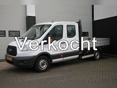 Ford Transit - 2.2 TDCI L3 Dubbele Cabine Open Laadbak - Trekhaak - NAP - € 15.900, - Excl