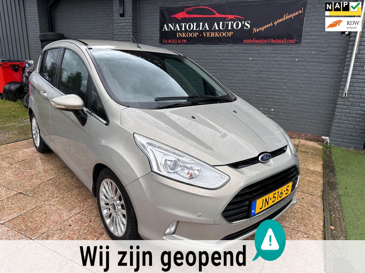 Ford B-Max - 1.0 EcoBoost Titanium*APK*AIRCO* - AutoWereld.nl