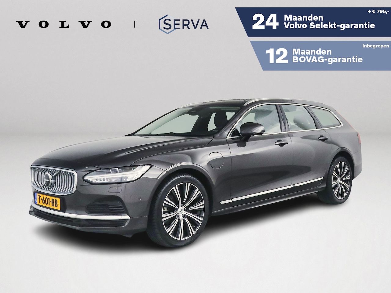 Volvo V90 - T6 Aut. Plug-in hybrid AWD Ultimate Bright | Luchtvering | Bowers & Wilkins | Head- Up Dis - AutoWereld.nl