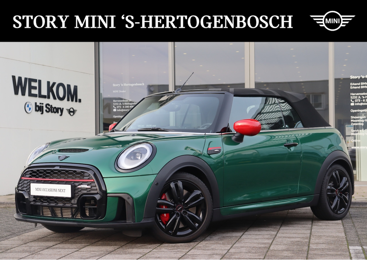 MINI Cabrio - John Cooper Works Automaat / Premium Plus Pakket / Achteruitrijcamera / Active Cruise Cont - AutoWereld.nl