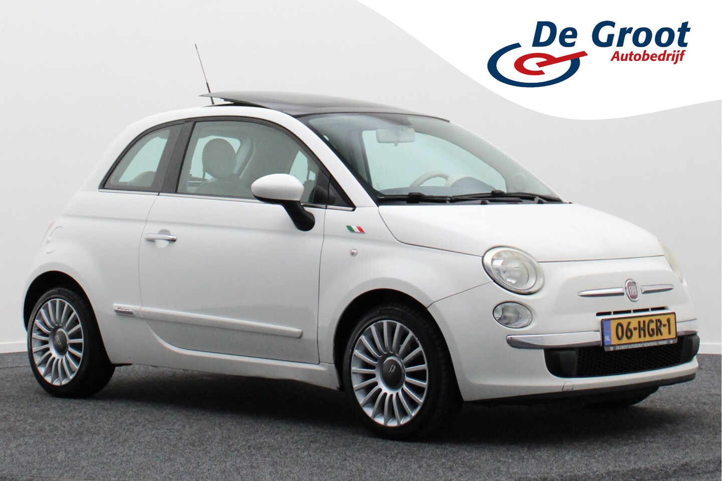 Fiat 500 - 1.2 Lounge Climate, Bluetooth, Schuif/Kanteldak, Isofix, Radio/CD, 16'' - AutoWereld.nl