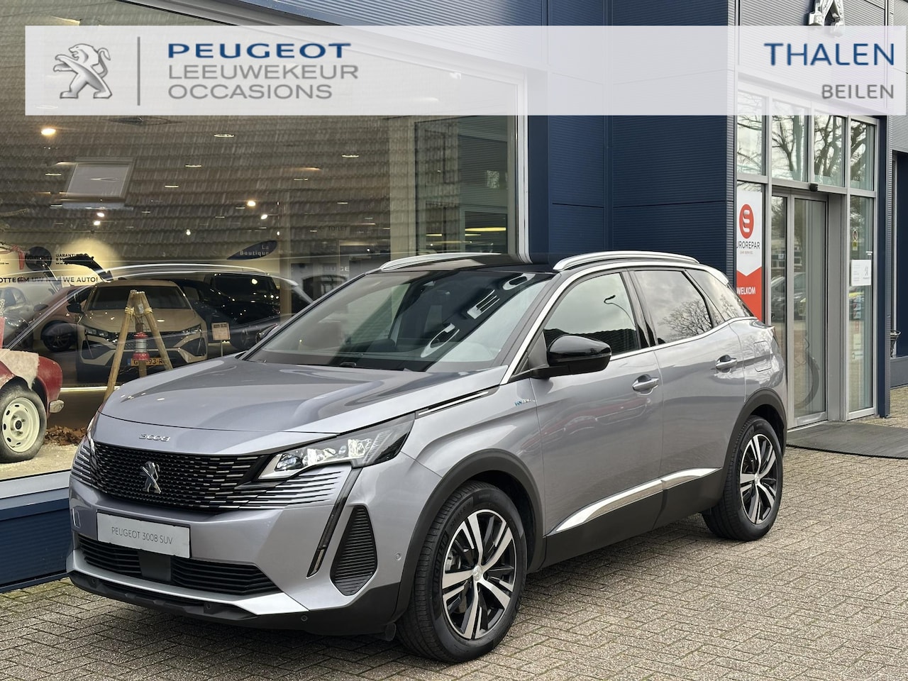 Peugeot 3008 - 1.6 HYbrid 225 GT | Plug-In Hybride | Tot 45 Km Elektrisch Rijden | Navigatie | Zwart Dak - AutoWereld.nl