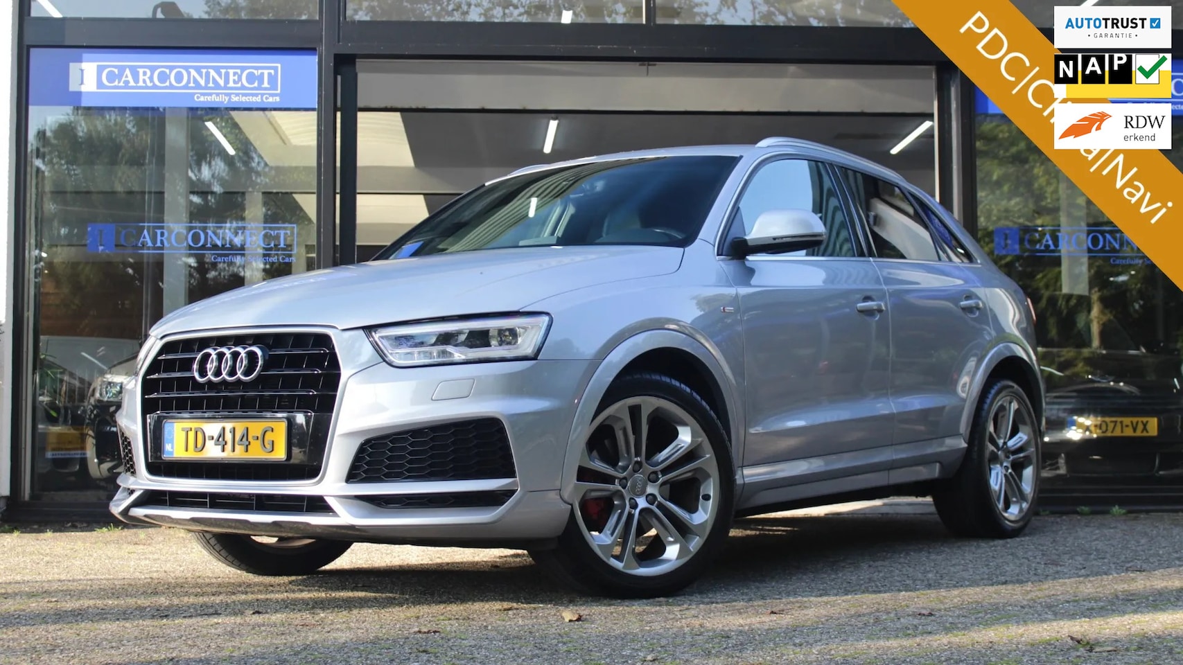 Audi Q3 - 1.4 TFSI CoD 150pk sport S-line|PDC|Clima|Cruise|Navi|Xenon - AutoWereld.nl