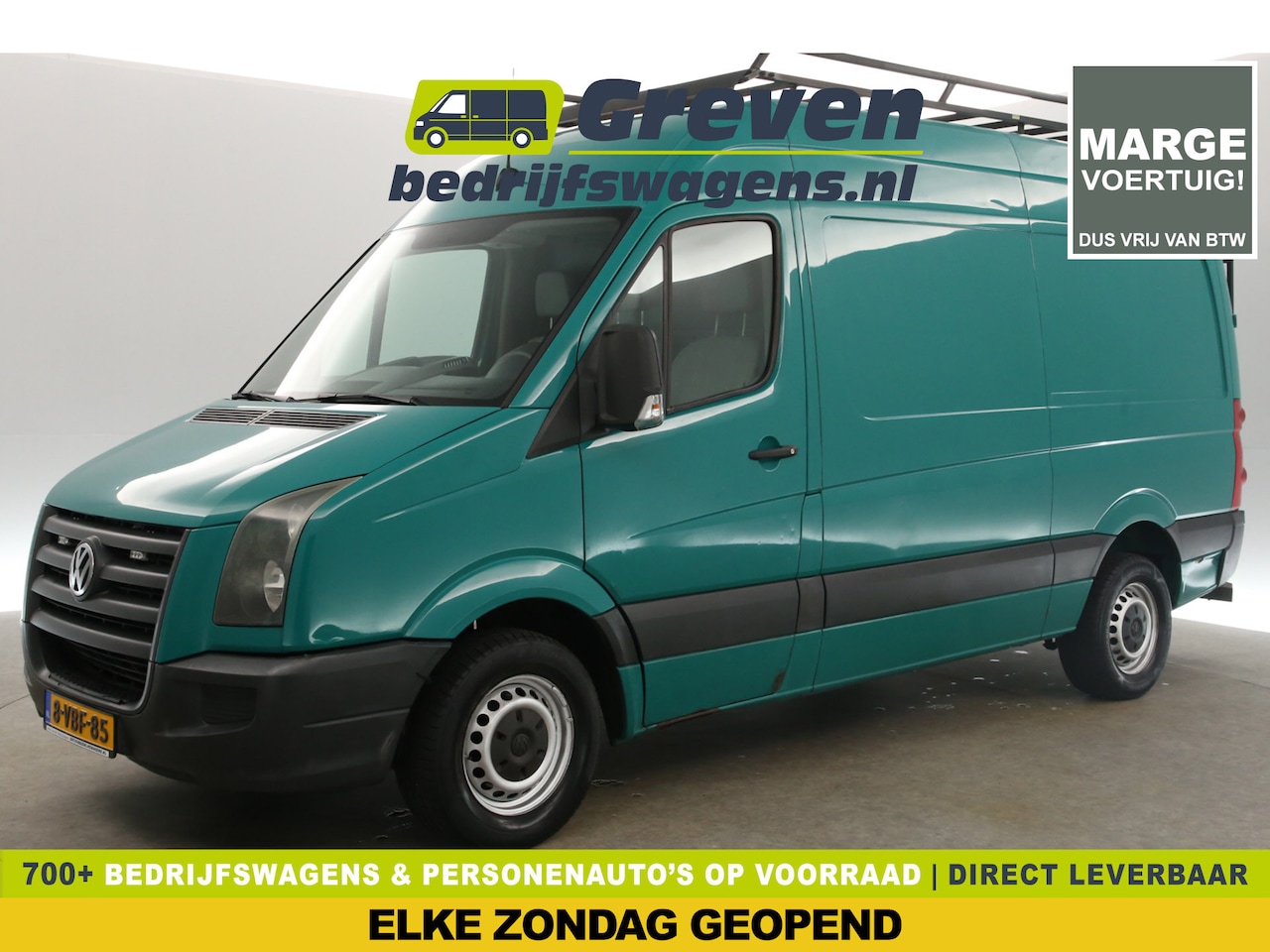 Volkswagen Crafter - 35 2.5 TDI L2H2 | APK tot 29-08-2025 | Marge | Airco 3 Persoons Imperiaal Ladder Trekhaak - AutoWereld.nl