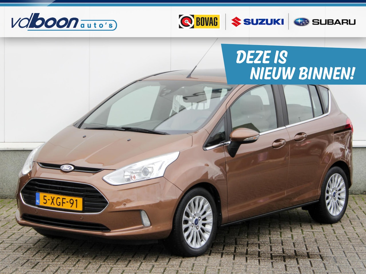 Ford B-Max - 1.6 TI-VCT Titanium Automaat | Leder | Cruise | Panodak | Lm-Velgen | Trekhaak - AutoWereld.nl