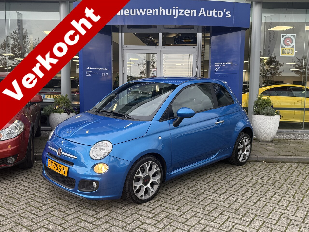 Fiat 500 - 0.9 TwinAir Turbo 500S Sport | Bluetooth | Airco | Info Bas 0492588982 - AutoWereld.nl