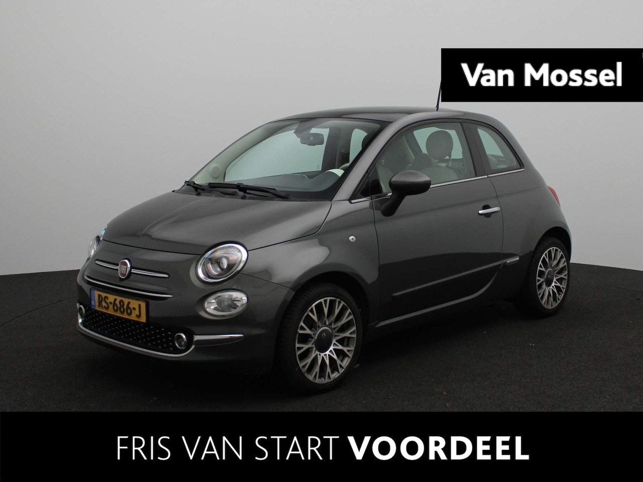 Fiat 500 - 1.2 Lounge | Climate Control | Panorama dak | 16'Inch Lichtmetalen Velgen | Bluetooth | - AutoWereld.nl