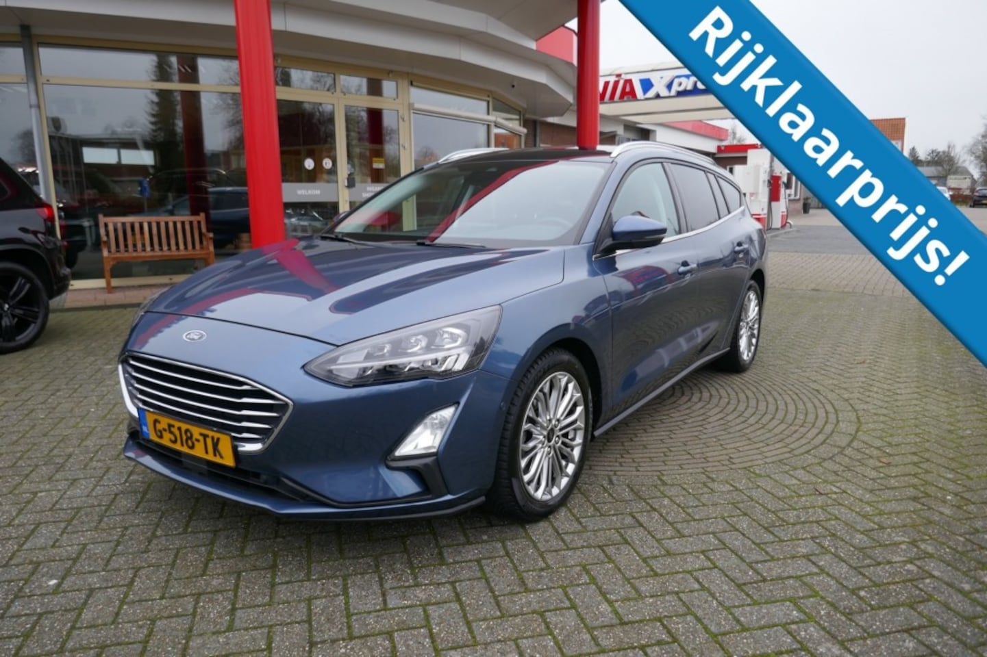 Ford Focus - 1.0 ECOB. TITANIUM BUSINESS 125 PK   AUTOMAAT/ LED/PANODAK - AutoWereld.nl