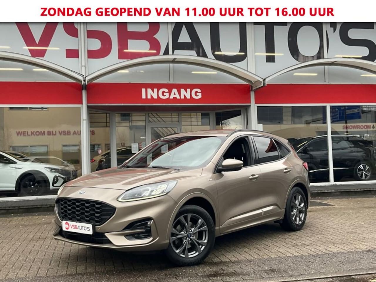 Ford Kuga - 1.5 ECOBOOST 150PK ST-LINE X HALF-LEER NAVI CARPLAY WINTER-PAKKE - AutoWereld.nl